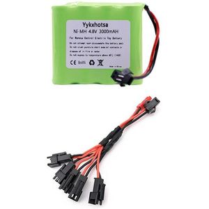 4.8V 3000mah NiMH Batterij SM Plug en Lader Voor Rc speelgoed Auto 'S Tanks Robots Boten Guns Ni-Mh AA 4.8 v Batterij speelgoed accessoire