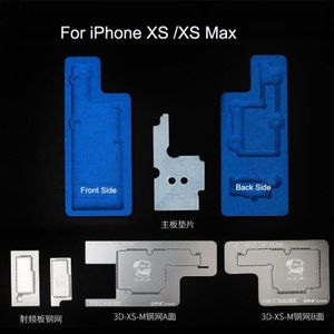 Monteur 3D Bga Reballing Stencil Kit Lassen Template Tussenlaag Staal Mesh Geplant Tin Platform Voor Ip X/Xs/Xs Max