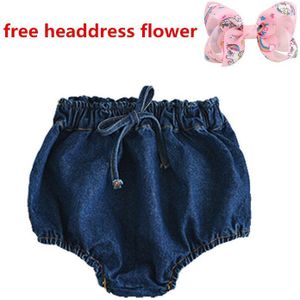 Jeans Ruche Bloeiers Baby Meisje Pp Shorts Peuter Baby Zomer Kleding Denim Shorts Pasgeboren Luier Cover 3 stijl