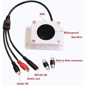 Outdoor Microfoon Luidspreker In 1 Apparaat Voor Security Camera Waterdicht Voor Ip Camera Audio Opname 2 Way Radio Interphone