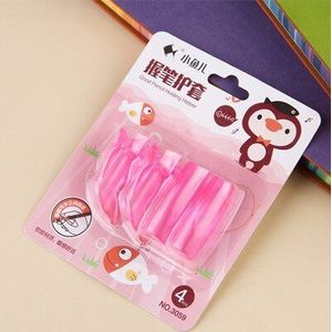 Ergonomie Houdt een Pen Apparaat Softly Silicon Studenten Schrijven Positie Corrector 4 Stijl Gemengde Pen En Potlood Grip