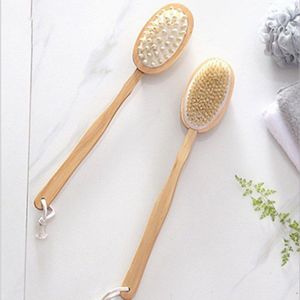Natte Droge Huid Body Natuurlijke Haren Borstel Zachte Spa Borstel Bad Massager Thuis Wordwide Winkel Body Scrub Spa Accessoires Bubble bad