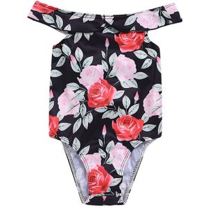 Zomer Bloemen Gedrukt Meisjes Badmode Zomer Bodysuit Badmode Voor Meisje Een Stuk Beach Bathing Bikini Beachwear Ma5