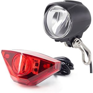 Onature Ebike Licht Set Omvat Ebike Koplamp Elektrische Fiets Achterlicht Dc 6V 12V 24V 36V 48V 60V Led Elektrische Fiets Licht