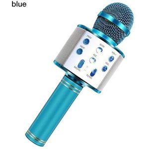 WS858 Draadloze Bluetooth Koraoke Microfoon Thuis Party Draagbare Handheld Mic Speaker Conderser Microfoon Voor Android/Iphone/Pc