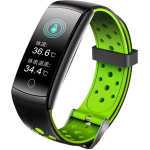 De Temperatuur Meting Q8T Smart Watch Hartslag Monitoring Sport Stappenteller Tracker Armband Waterdicht Slimme Band