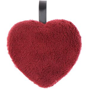 Herbruikbare Hart Vorm Microfiber Ontharing Spons Make-Up Remover Pad 1Pcs