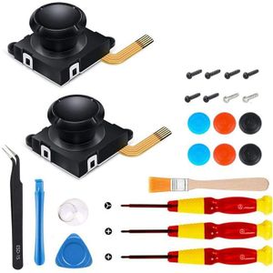 2 Pack 3D Vervanging Joystick Analoge Thumb Stick Voor Nintendo Switch Vreugde-Con Controller-Schroevendraaier Tool