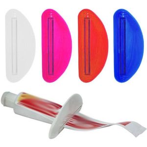 Toothpaste Dispenser Home Rolling Tube Holder Squeezer Easy Plastic Tube Holder Bathroom Toothpaste Squeezers