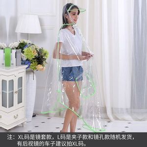 Transparante Scooter Regenjas Vrouwen Waterdichte Kap Platic Meisjes Poncho Regenjas Motorfiets Clear Yagmurluk Vrouw Jas AD50RC