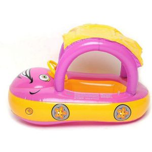 Baby Opblaasbare Zwemmen Ring Zwembad Float Veiligheid Zwemmen Ringen Opblaasbare Zwemmen Float Met Zonnescherm Seat Vlot Water Fun Zwembad Speelgoed