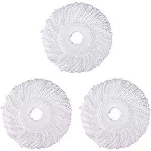 3 Vervanging Mop Micro-Head Refill Hurricane Voor 360 ° Spin Magic Mop-Microfiber Vervanging Mop Hoofd-ronde Vorm Standaard Maat