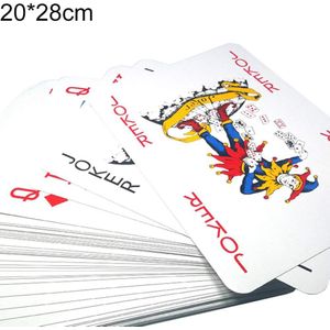 3 Maat 2/4/9 Keer Super Big Giant Jumbo Speelkaarten Volledige Dek Enorme Standaard Print Novelty Poker Index speelkaarten Leuke Spelletjes