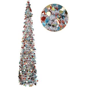 5FT Popup Inklapbare Kerst Pailletten Klatergoud Kunstmatige Kerstboom Met Stand Kerst Decoraties Voor Home Living Newroom