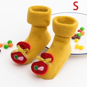 Kids Sokken Baby Jongens Meisjes Sokken Kerst Santa Herten Gebreide Warme Sokken Christmas Santa Herten Anti-Slip Gebreide Warm sokken