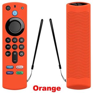 1Pc Afstandsbediening Geval Vervanging Voor Tv Stick Alexa Voice Remote (3rd Gen) Release Siliconen Beschermhoes Mouwen Met Lanyard
