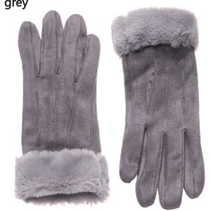 Winter Vrouwen Handschoenen Touch Screen Handschoenen Leuke Furry Warm Handschoenen Volledige Vinger Wanten Dikke Pluche Vrouwen Wanten