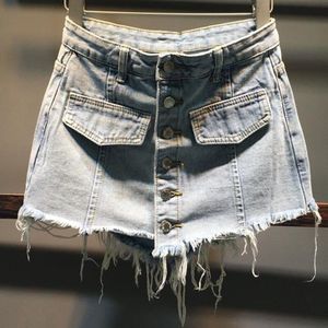 Dames Hoge Taille Denim Shorts Vrouwen Zomer Shorts Rokken Wijde Pijpen Korte Jeans Vintage Korte