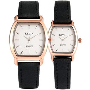KEVIN Lovers 'Horloges Quartz Uurwerk Rose Goud Horloge Case Minimalistische Stijlvolle Mannen Vrouwen Paar Horloges reloj