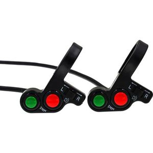 3 In 1 Motorfiets Schakelaar Elektrische Fiets Scooter Quad Licht Richtingaanwijzer Hoorn OP/OFF Knop Voor 22mm dia Stuur Accessoires