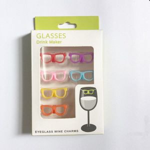 Brillen Silicone Wijnglas Marker Label Symbool Cup Identifier Glazen Charm Stop Wijnfles Stop Bar Drinken Decor