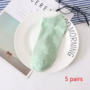 5 Pairs Mannen Vrouwen Mode Snoep Kleur Boot Sokken Toevallige Korte Ankle Boot Low Cut Dames Sokken interessante En Leuke Sokken