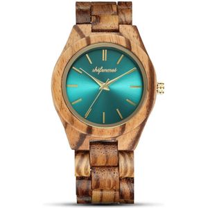 Shifenmei Hout Horloge Vrouwen Luxe Horloges Vrouwen Mode Horloge Quartz Houten Minimalistische Armband Klok Zegarek Damski