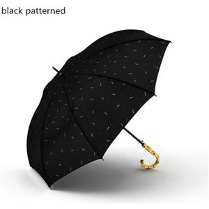 Olycat Bamboe Riet Lange Houten Gebogen Handvat Winddicht En Uv Proof Grote Sunny En Rainy Paraplu Voor Zakenlui Paraplu