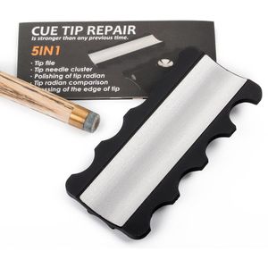 2 Stuks Multifunctionele Tip Reparatie Shaper 5 In 1 Sander Shaper Tapper Conditioner Tip Tool Biljart Accessoires (2 Stuks)