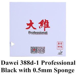 Dawei 388D-1 Professionele provicial tafeltennis rubber Lange Puistjes met spons 0.5mm 0.8mm 1.0mm