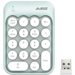 Ajazz Numeriek Toetsenbord Betrouwbare Stabiele Verbinding Draadloze Financiële Toetsenbord Leuke Ronde Sleutel Pc Toetsenbord