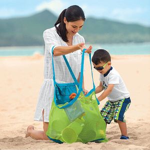 Kids Beach Soft Magic Sand Bag Foldable Mesh Swimming Bag Beach Toy Outdoor Playing Toys Baskets Storage Bag J71