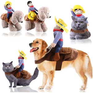 Hond Kleren Cowboy Rider Stijl Pak Voor Party Halloween Chrismas Festival Decoraties Kostuum Uitloper