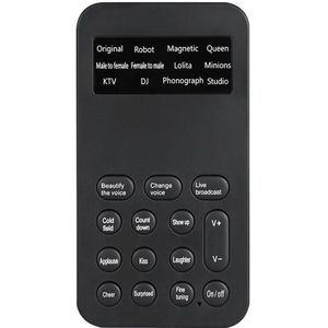 Bluetooth-Compatibele Geluidskaart Draagbare Live Voice Changer Audio Speaker Sound Verandering Kaart Voor Telefoon Pc