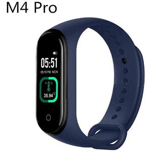 M4 Pro Slimme Band Voor Kids Fitness Armband Hartslag Smartwatch Waterdichte Tracker Lichaamstemperatuur Sport Smartband Mannen Vrouwen