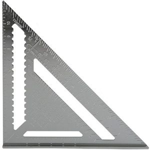 30Cm Zilver Aluminium Speed Vierkante Dakbedekking Driehoek Hoek Gradenboog Proberen Vierkante Timmerman Meten Layout Tool