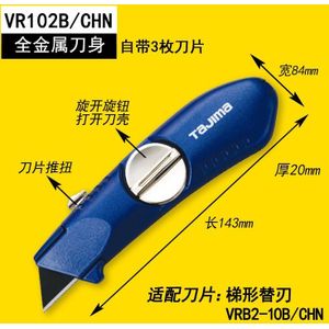Japan Tajima VR102B Chn Art Trapezium Alle Aluminium Antislip Anti-Vibratie Snijmes