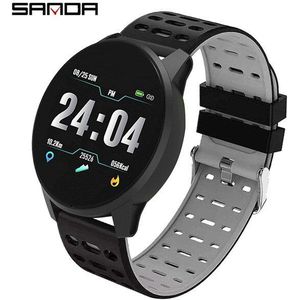 SANDA Mens smart watch vrouwen hartslag monitoring gezondheid sport digitale horloge wekker Bluetooth armband relogio masculino
