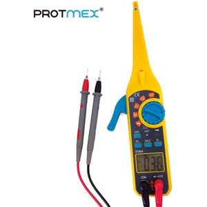 Protmex Auto circuit detecteren instrument DT86A Multifunctionele Lcd-scherm Automotive Voertuig Circuit Tester (Geel)