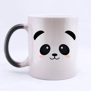 Leuke Panda Mok Warmte Onthullen Mok Creatieve Keramische Kleur Veranderende Koffie Mokken Magische Thee Cup Mok Als Voor Vrienden