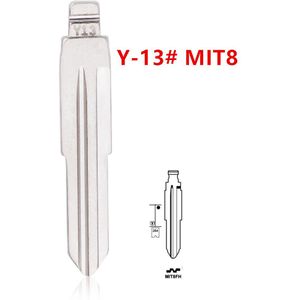 10Pcs Y-13 Y13 13 #, MIT8 MIT8FH Keydiy Universele Afstandsbedieningen Flip Key Blade Voor Mitsubishi