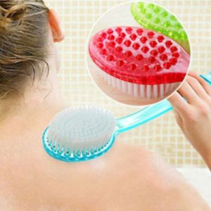 Bad Borstel Terug Body Bad Douche Spons Scrubber Borstels Met Handvat Scrub Huid Massager Peeling Badkamer Borstel