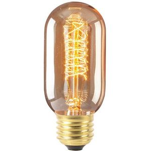 Veilig Dimbare E27 4W Edison Retro Vintage Filament ST64 Cob Led Lamp Licht Lamp Lichaam Kleur: golden Cover Licht