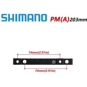 SM-MA-F203/P2 Ultralight MTB Bike Brake Ondersteuning PM disc bracket adapter voor 203mm 8 inches schijfremrotor originele