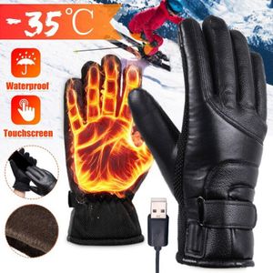 Usb Plug Elektrische Verwarmde Handschoenen Winddicht Met Touchscreen Vinger Voor Mannen Vrouwen Winter Handen Warmer Thermische Handschoenen