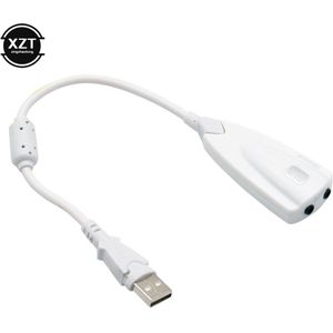 Externe Geluidskaart 7.1 Usb Adapter Voor Laptop Pc 5HV2 Usb Naar 3D Ch Sound Antimagnetic 3.5Mm Jack 3.5 audio Headset