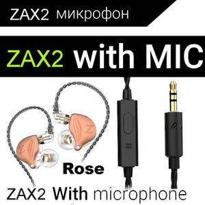 Qkz ZAX2 Zex Pro 1 Dynamische In Ear Monitor Oordopjes Afneembare Kabel Hoofdtelefoon Noice Cancelling Sport Game Headset