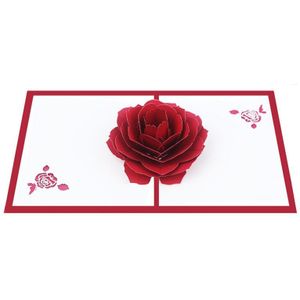 Chinese Stijl 3D Card Valentijnsdag Postkaart Huwelijksuitnodiging Wenskaart Verjaardag Kaart