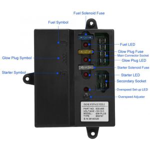 Led Modul Dc 12V Motor Interface Module Voor Starter Motor Solenoid Glow Plug Eim Plus 630-465 Plafond lamp