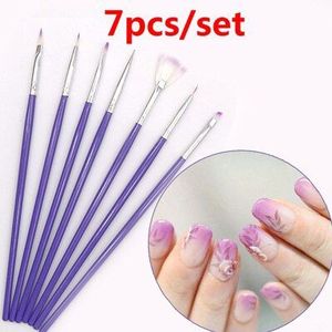 Nail Art Brush Pennen Acryl Nail Penselen UV Gel Nail Polish Schilderen Tekenen Penselen Set Strass Handvat Manicure Gereedschap Borstel